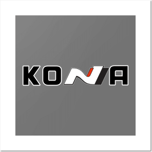 Kona N (Smaller) Black Posters and Art